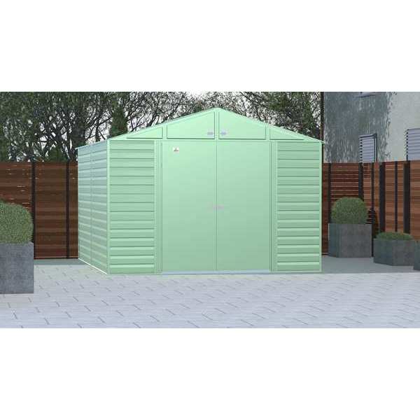 10x12 Select Steel Storage Shed, Sage Green