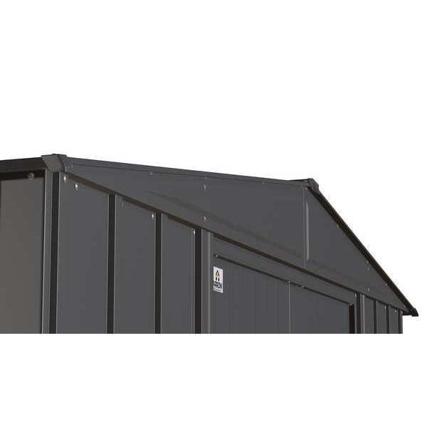 10x12 Classic Steel Storage Shed, Charcoal