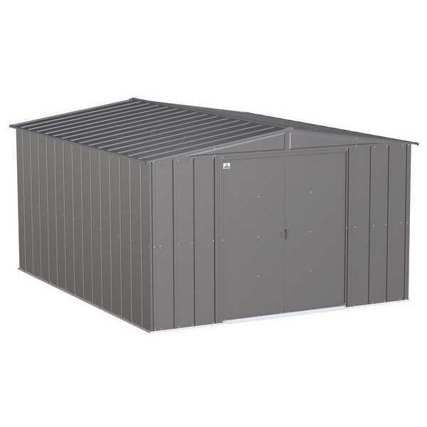 10x12 Classic Steel Storage Shed, Charcoal