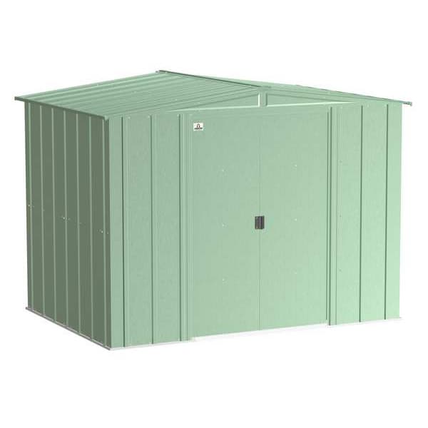 8x6 Classic Steel Storage Shed, Sage Green
