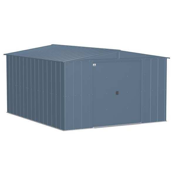 10x12 Classic Steel Storage Shed, Blue Grey