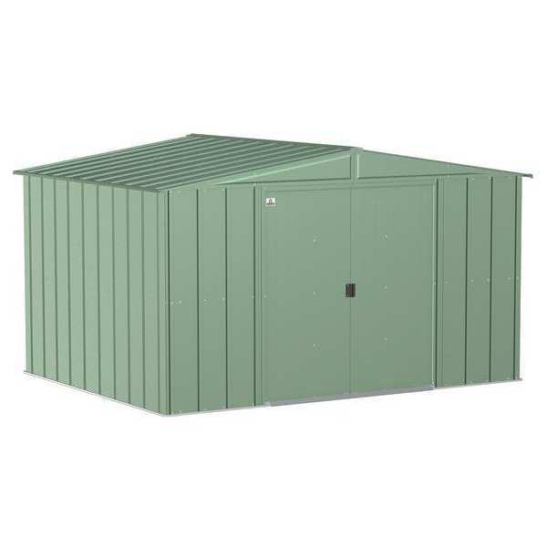 10x8 Classic Steel Storage Shed, Sage Green