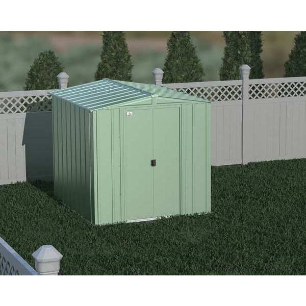 6x7 Classic Steel Storage Shed, Sage Green