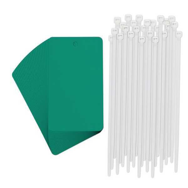 Tag, Rectangle, Green, 5