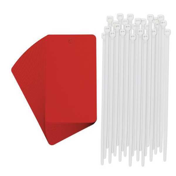 Tag, Rectangle, Red, 5