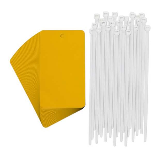 Tag, Rectangle, Yellow, 5