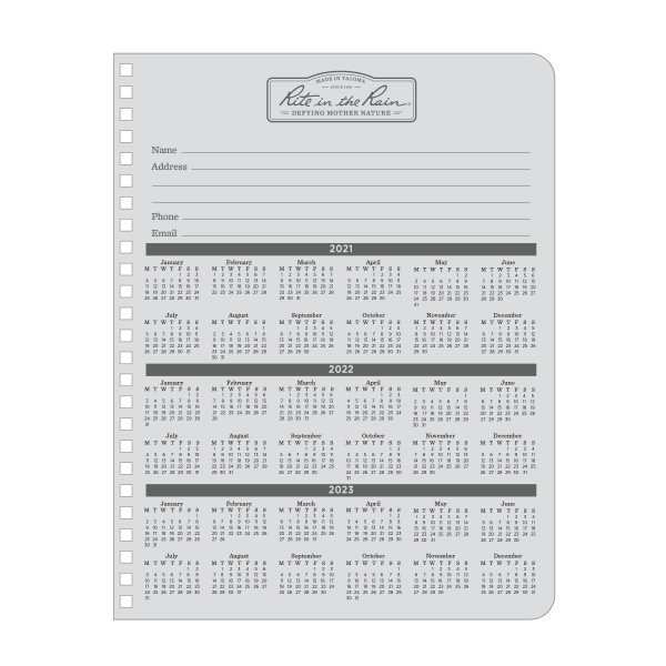 All Weather Notebook, Black, Polydura
