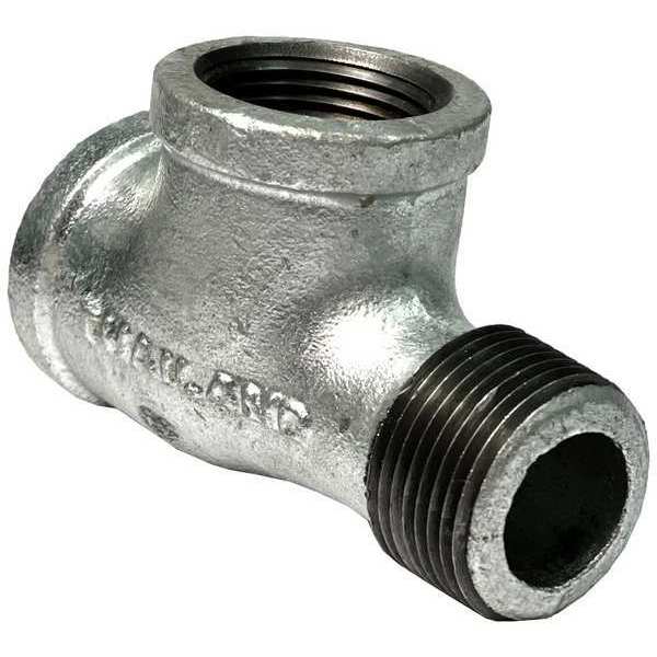 Street Tee, Galvanized MI, 150, 3/4 in., NPT