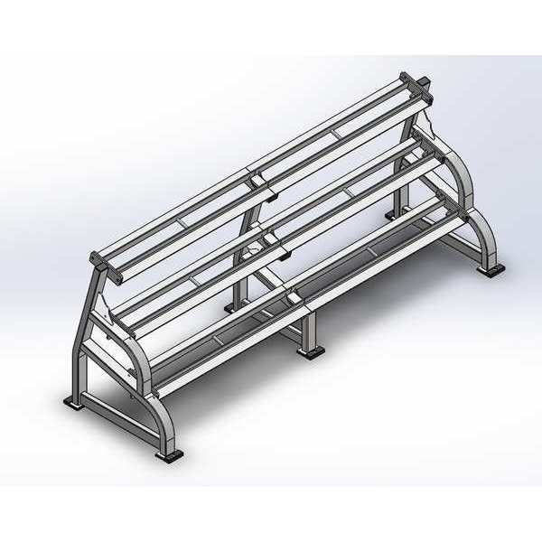 Weight Rack, 111 in, 34 3/4 in, 43 1/4 in