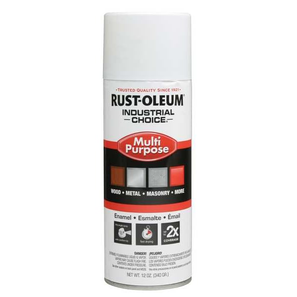 Spray Paint, White, Gloss, 12 oz