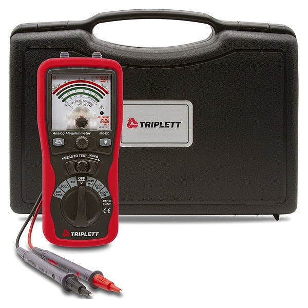 Insulation Tester, 250/500/1000V, Analog