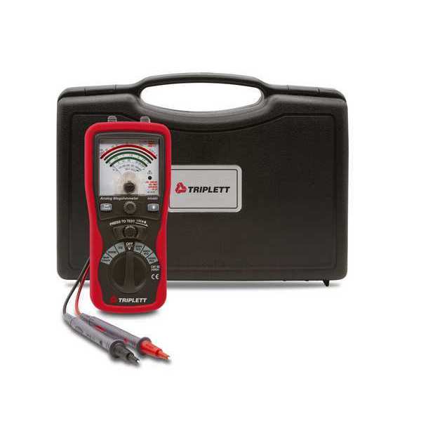 Insulation Tester, 250/500/1000V, Analog