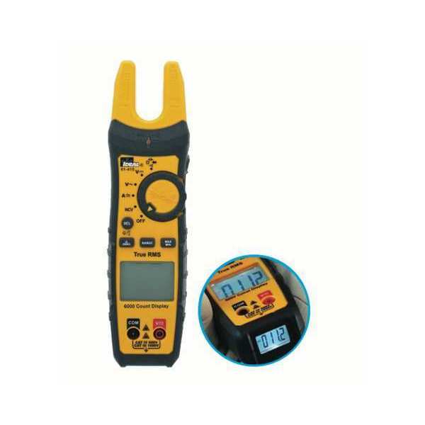 Clamp Meter, Dual Backlit, 200 A A, 0.75 in (19 mm) Jaw Capacity