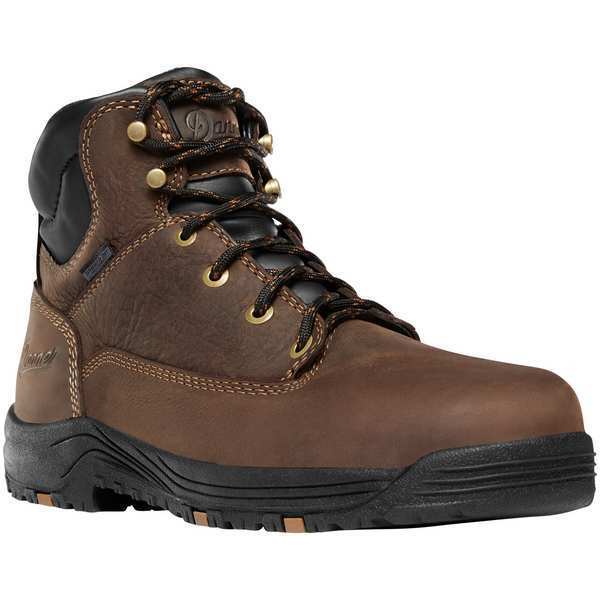 Size 7 Women's 5 in Work Boot Aluminum Work Boot, Brown