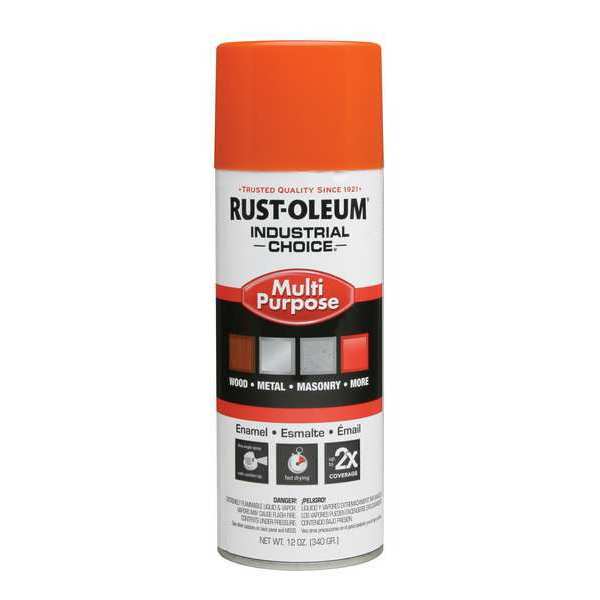 Spray Paint, OSHA Safety Orange, Gloss, 12 oz