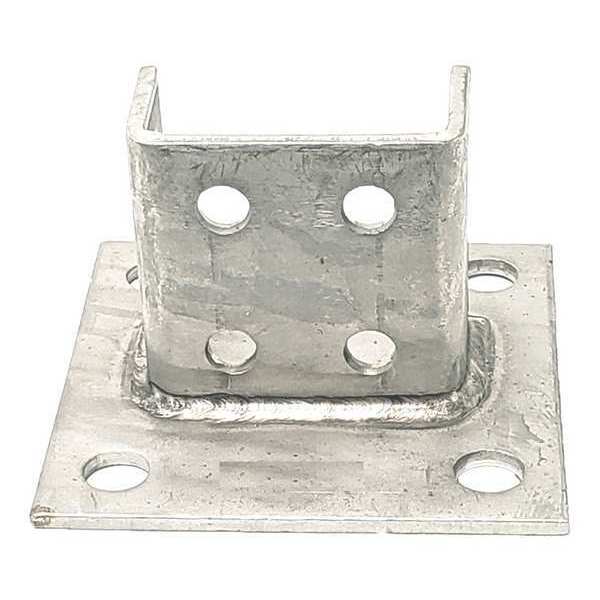 Strut Channel Fitting, Silver, 1/4