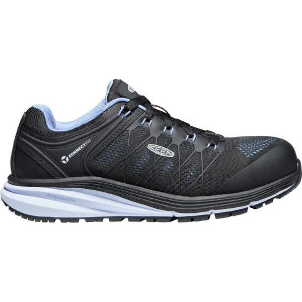 Size 9 Women's Athletic Shoe Carbon Fiber Safety Shoes, Hydrangea/Black