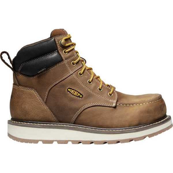 Size 7 Men's 6 in Work Boot Carbon Fiber Safety Shoes, Brown