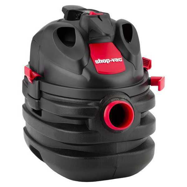Shop Vacuum, 5 gal, Plastic, 65 cfm