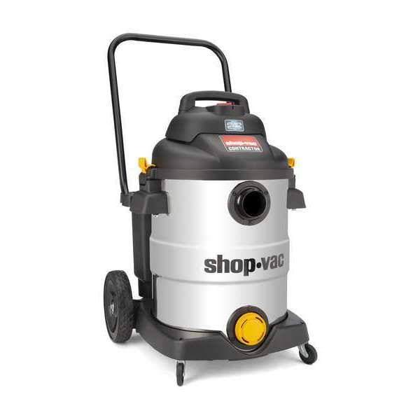 Shop Vacuum, 12 gal, Stainless, 105 cfm