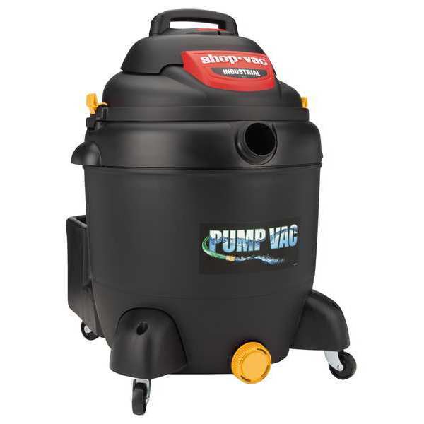 Built-In Pump Shop Vacuum, 18 gal, 130 cfm