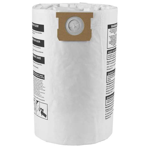 Vacuum Bags, Non-Reusable, Dry, Paper, PK3