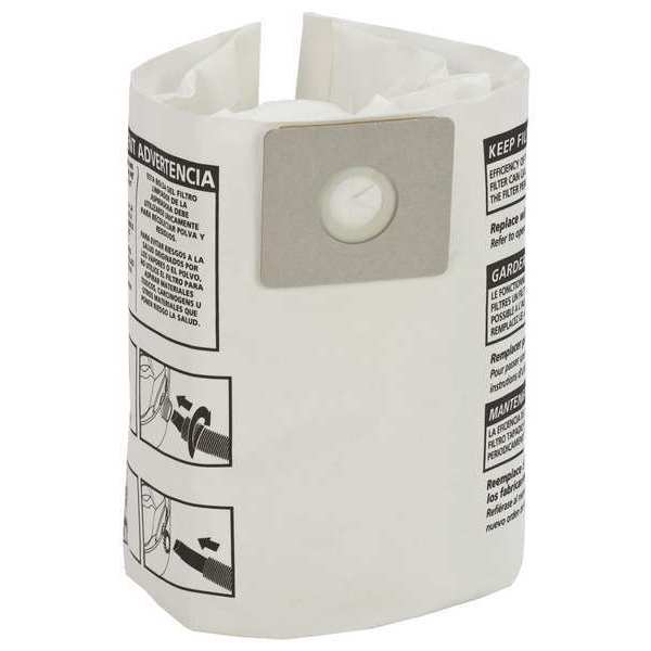 Vacuum Bags, Non-Reusable, Dry, Paper, PK3