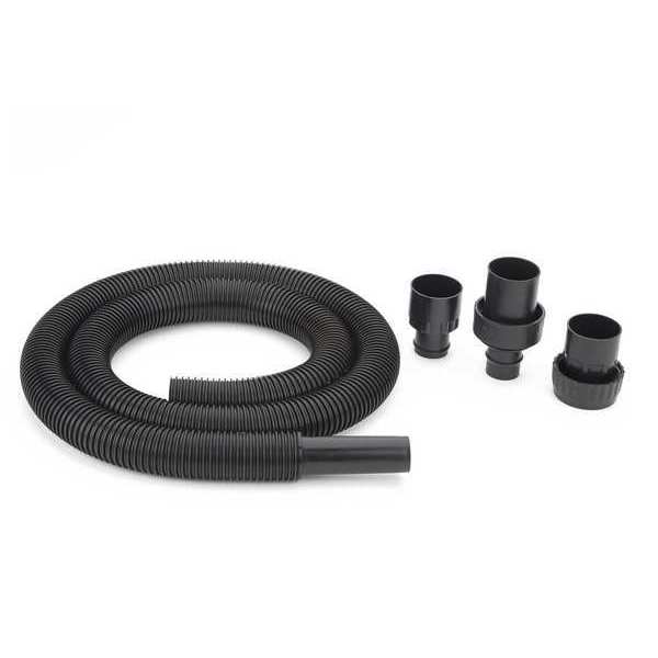 Vacuum Hose, Plastic, 8 ft, Locking Inlets