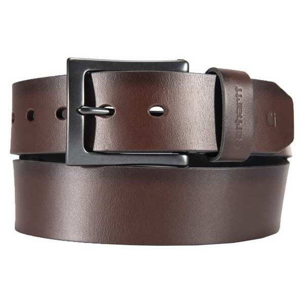 Box Buckle Belt, Brown, 38