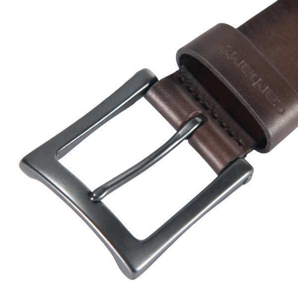 Box Buckle Belt, Brown, 40