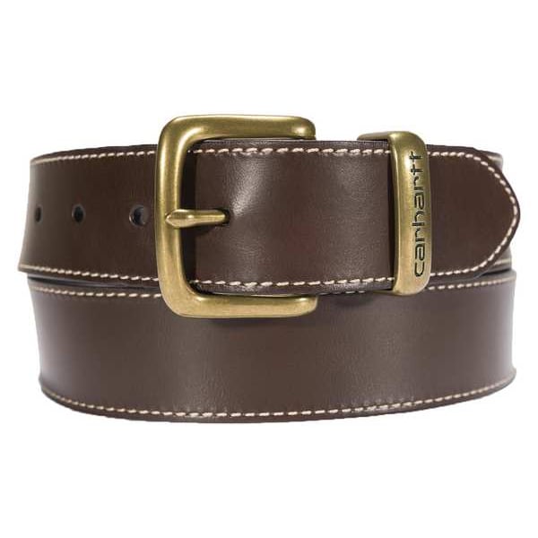 Metal Keeper Belt, Brown, 58