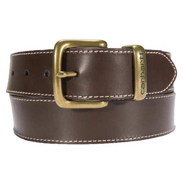 Metal Keeper Belt, Brown, 56