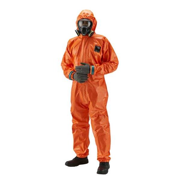 Coverall, 2XL, Org, Polyolefin
