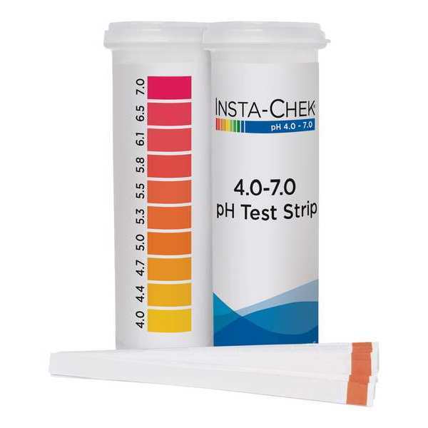 pH Test , 3 1/4 in L, 4 to 7 pH, PK600