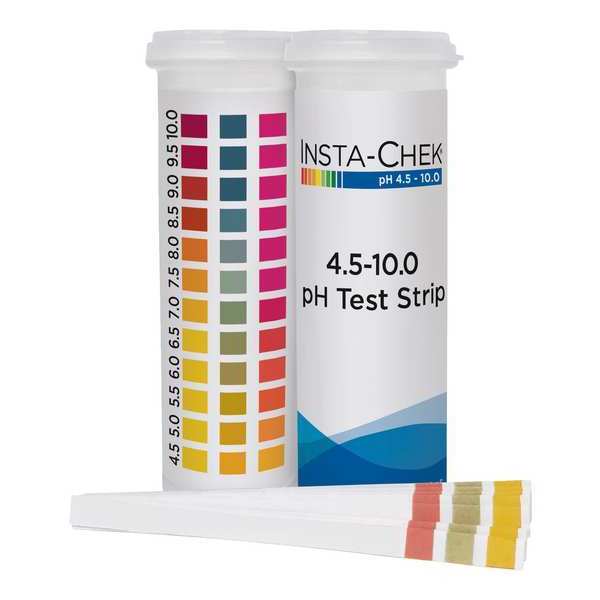 pH Test , 3 1/4 in L, 4 to 10 pH, PK600