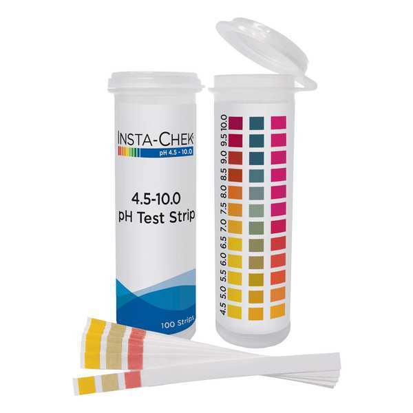 pH Test , 3 1/4 in L, 4 to 10 pH, PK600