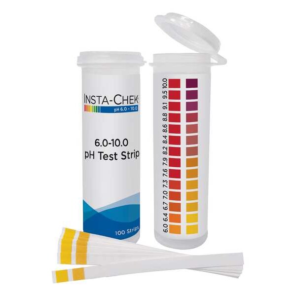 pH Test , 3 1/4 in L, 6 to 10 pH, PK600