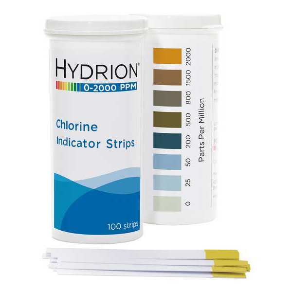 Test, 0-2,000 ppm Free Chlorine, PK600