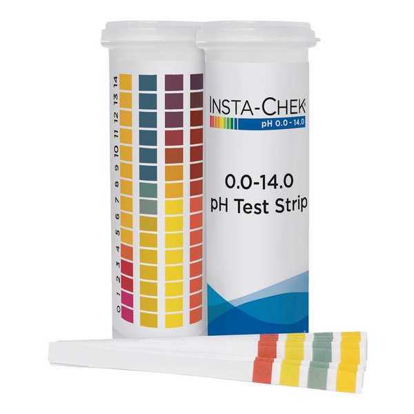 pH Test , 3 1/4 in L, 0 to 14 pH, PK600