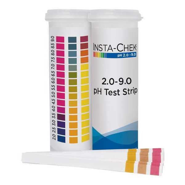 pH Test , 3 1/4 in L, 2 to 9 pH, PK600