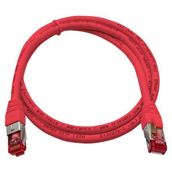 Patch Cable, CAT6A, 10GBPS, Red