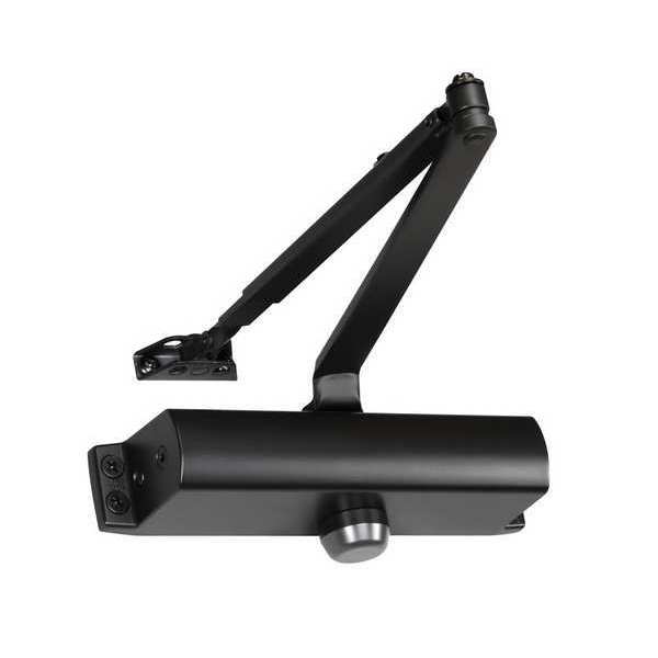 Manual Hydraulic 1100 Door Closer Interior, Black