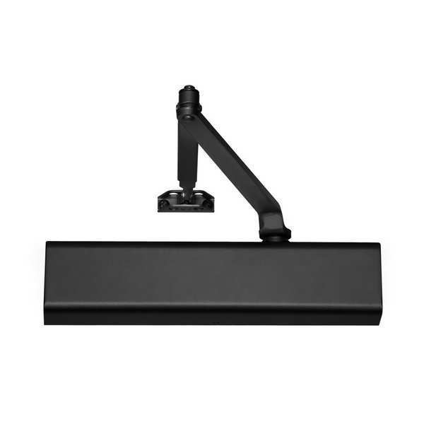 Manual Hydraulic 2700 Door Closer Heavy Duty Interior and Exterior, Black