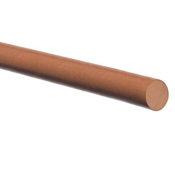 Viton Round Cord, 12 mm D, 10' L, 75A, Brown