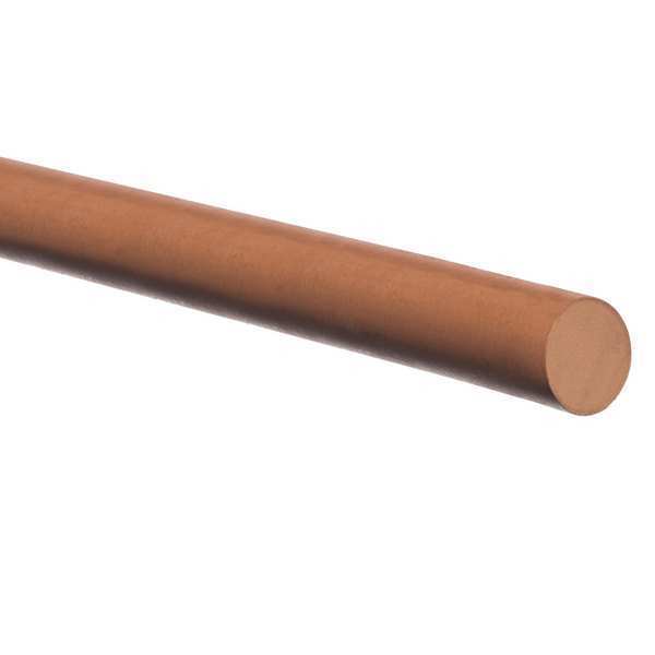 Viton Round Cord, 5 mm D, 5' L, 75A, Brown