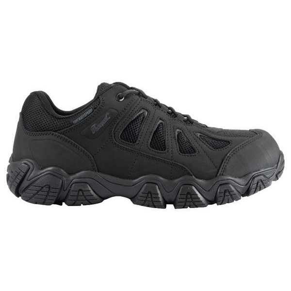 Size 5 1/2 Men's Hiker Shoe Composite Oxford Hiker Saftey Toe, Black/Gray