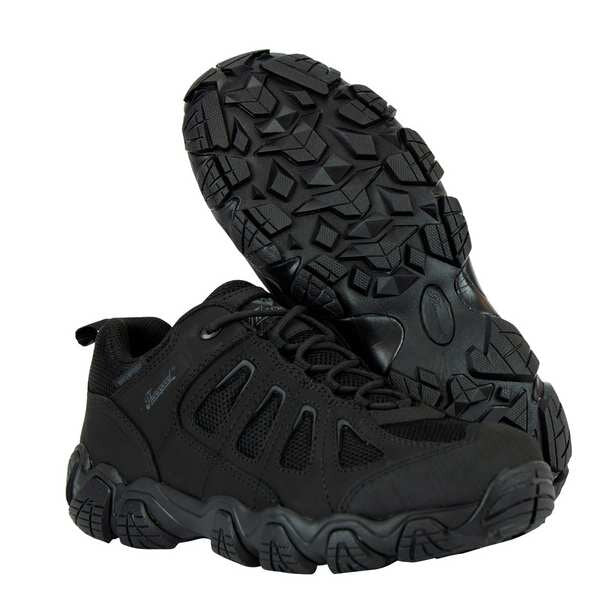 Size 9 1/2 Men's Hiker Shoe Composite Oxford Hiker Saftey Toe, Black/Gray