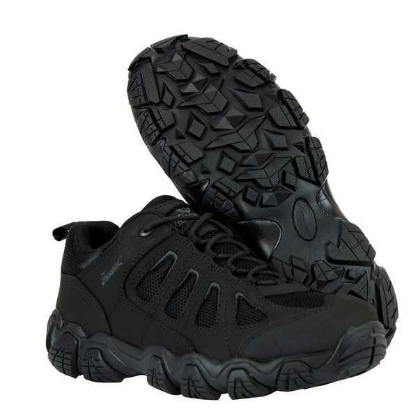 Size 16 Men's Hiker Shoe Composite Oxford Hiker Saftey Toe, Black/Gray