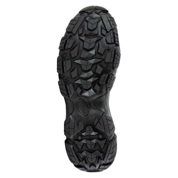 Size 9 1/2 Men's Hiker Shoe Composite Oxford Hiker Saftey Toe, Black/Gray