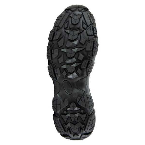 Size 15 Men's Hiker Shoe Composite Oxford Hiker Saftey Toe, Black/Gray